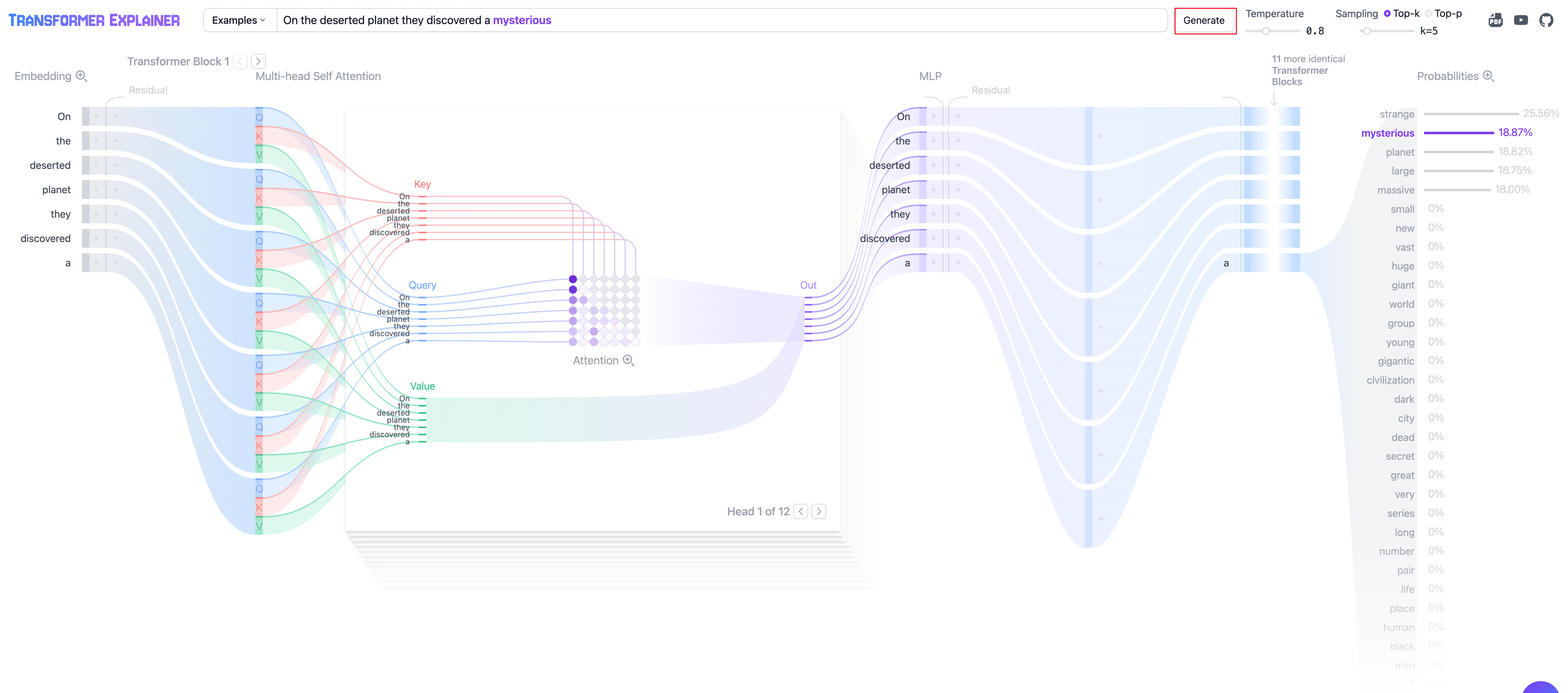 Transformer Explainer